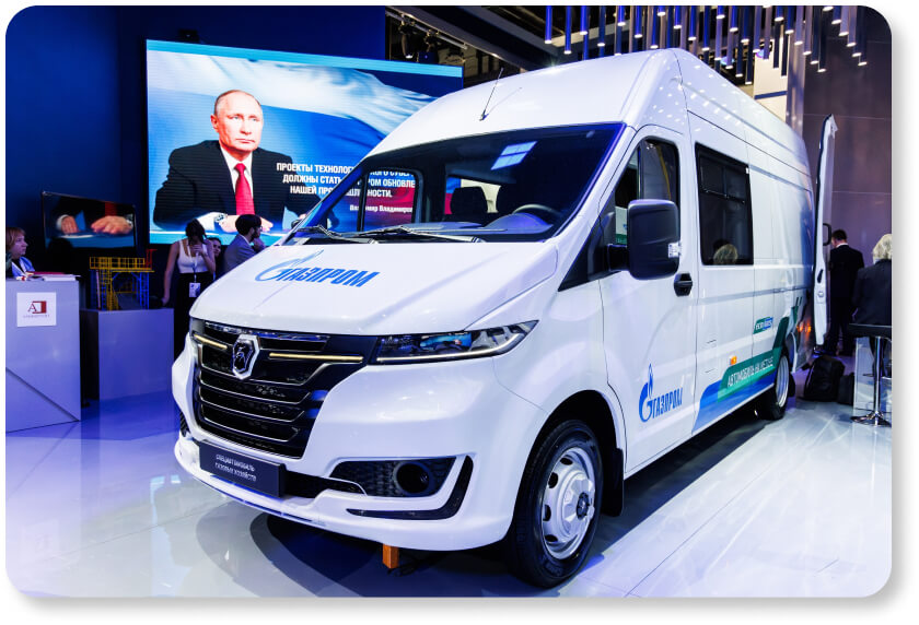 Специальный автомобиль на базе ГАЗ на экспозиции ПМГФ-2024